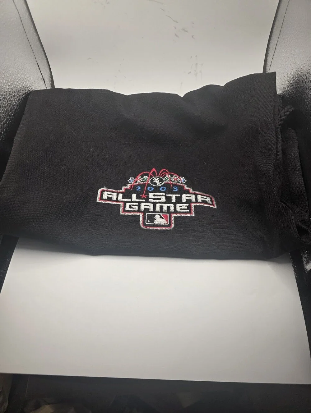 Vintage 2003 MLB All Star Game Chicago White Sox Drawstring Cinch Backpack Bag